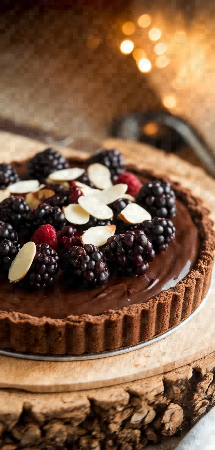 Ingredients photo for Chocolate Almond Tart With Blackberries Recipe