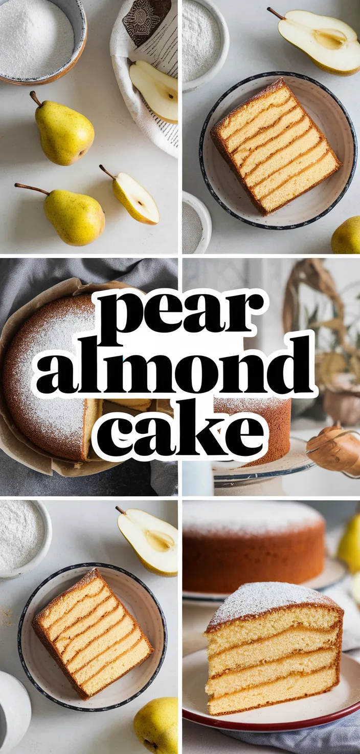 A photo of Pear Almond Cake Recipe