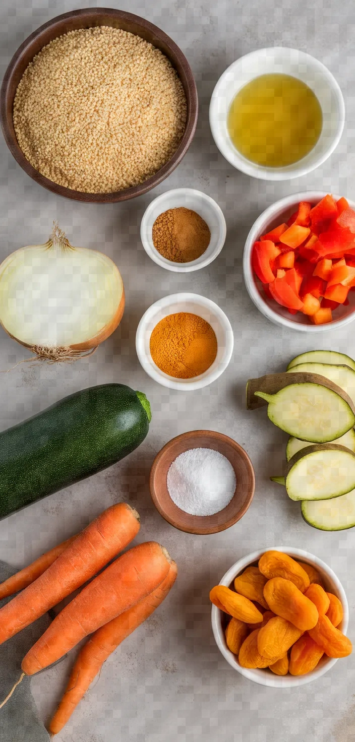 Ingredients photo for Moroccan Couscous Of Fall Vegetables Recipe