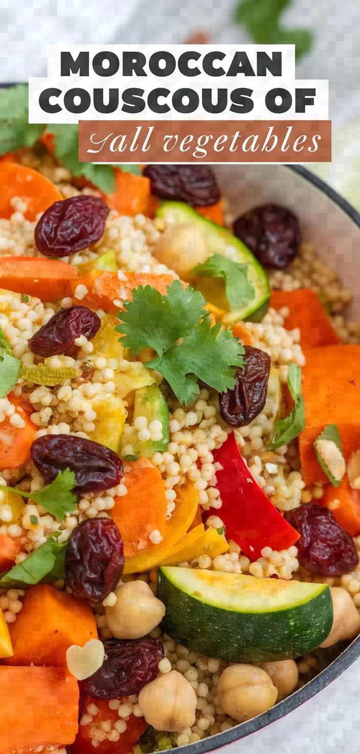 Moroccan Couscous Of Fall Vegetables Recipe