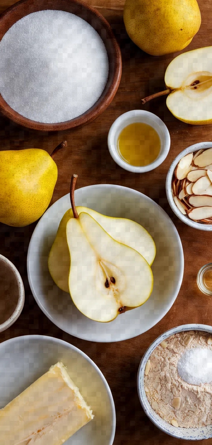 Ingredients photo for Pear Almond Cake Recipe