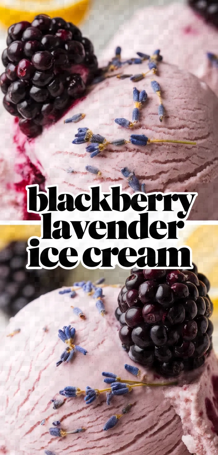 Photo of Blackberry Lavender Ice Cream Recipe