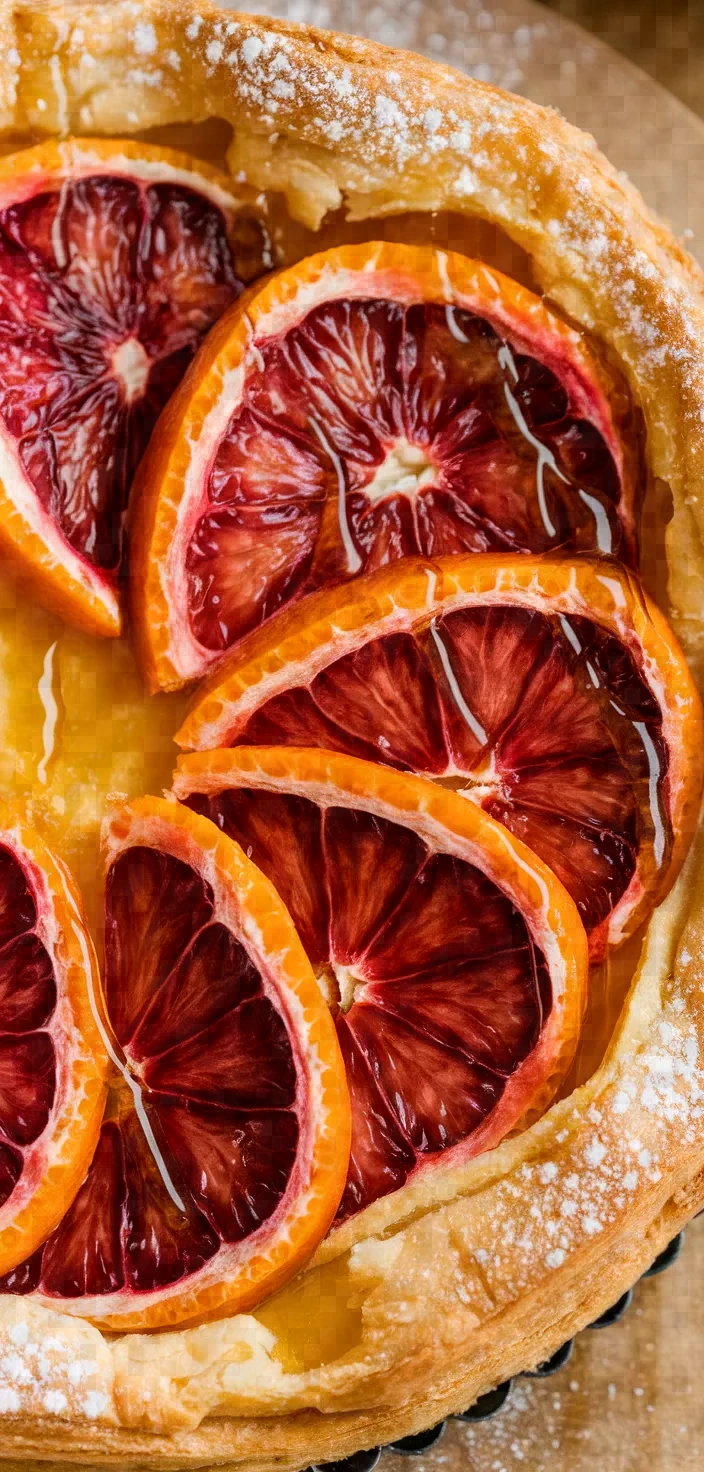 Ingredients photo for Blood Orange Puff Pastry Tart Recipe