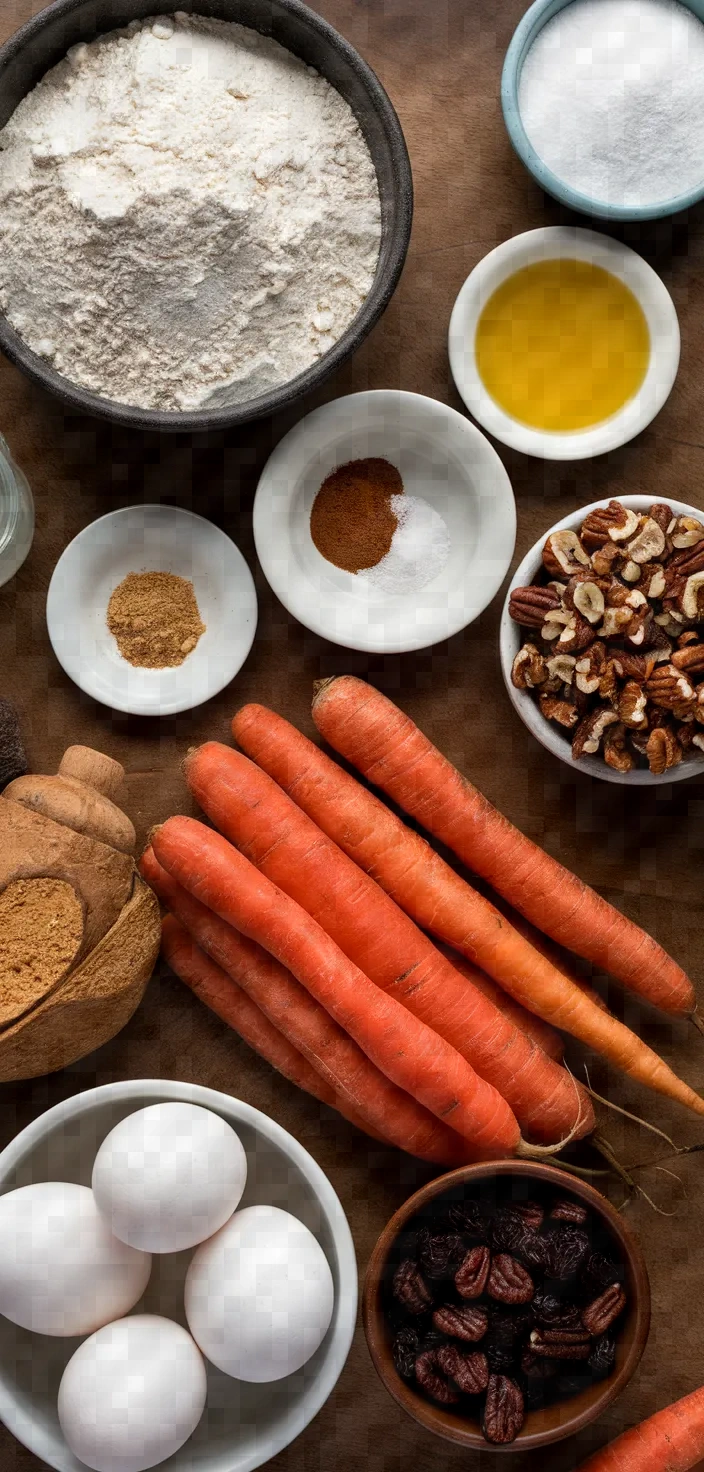 Ingredients photo for Carrot Cake Recipe