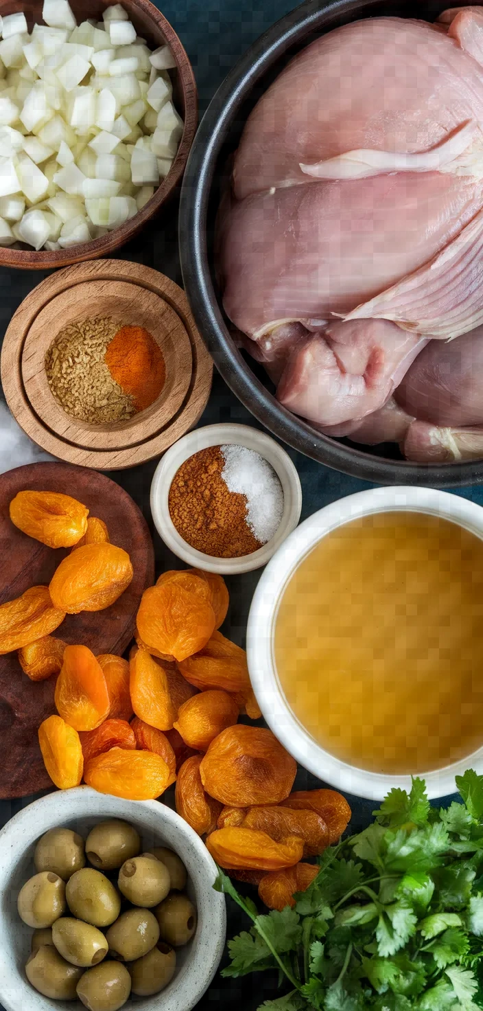 Ingredients photo for Chicken Tagine Recipe