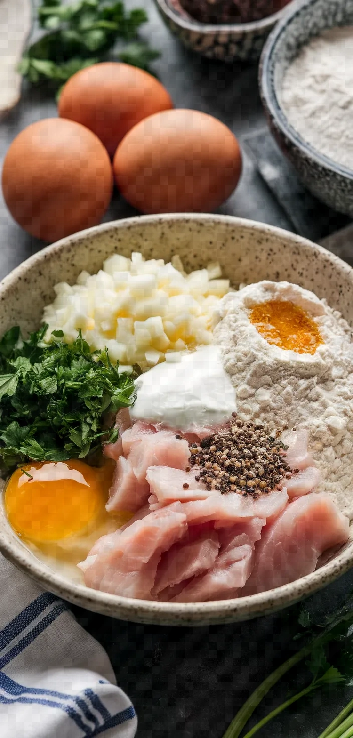 Ingredients photo for Cod Fritters Bunuelos De Bacalao Recipe