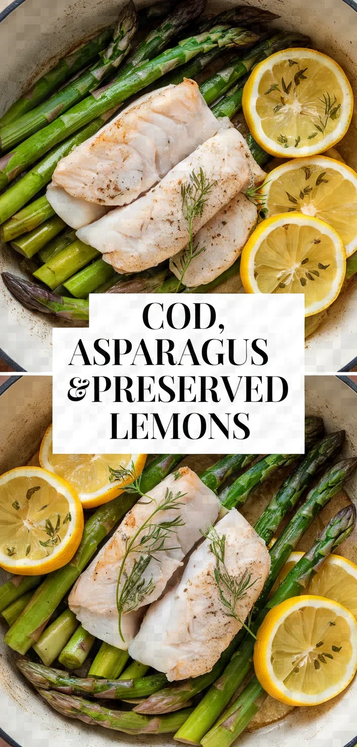 Cod With Asparagus And Preserved Lemons Recipe