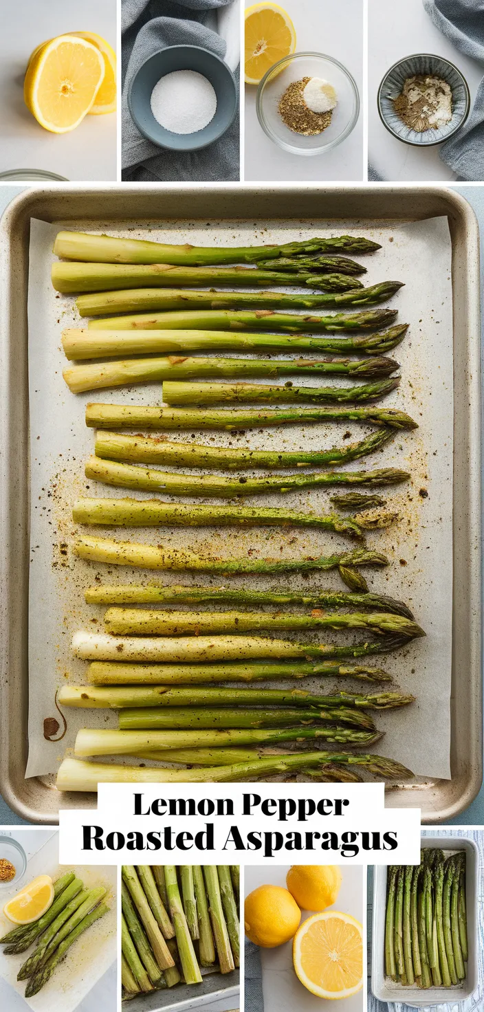 A photo of Easy Lemon Pepper Roasted Asparagus Recipe