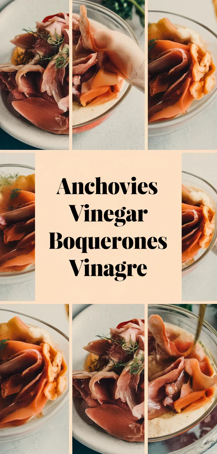 A photo of Fresh White Anchovies Vinegar Boquerones Vinagre Recipe