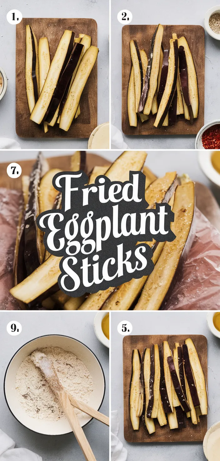 A photo of Fried Eggplant Sticks Recipe