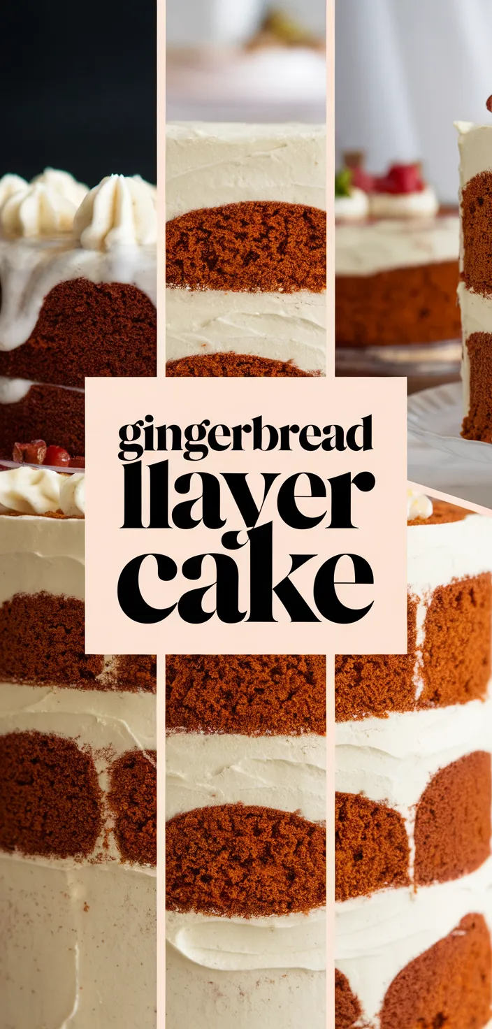 A photo of Gingerbread Layer Cake Recipe