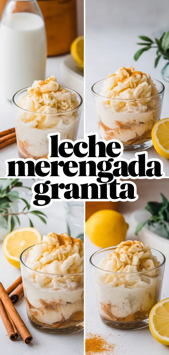 A photo of Leche Merengada Granita Recipe