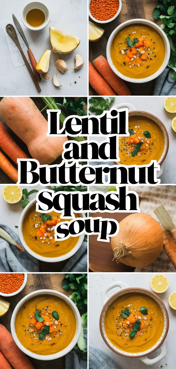 A photo of Lentil And Butternut Squash Soup Recipe