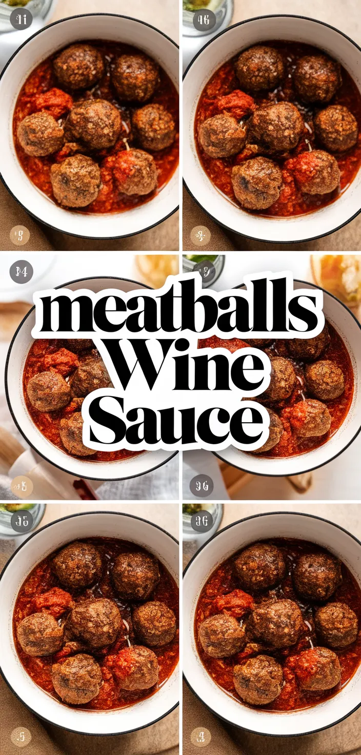 A photo of Meatballs Wine Sauce Recipe