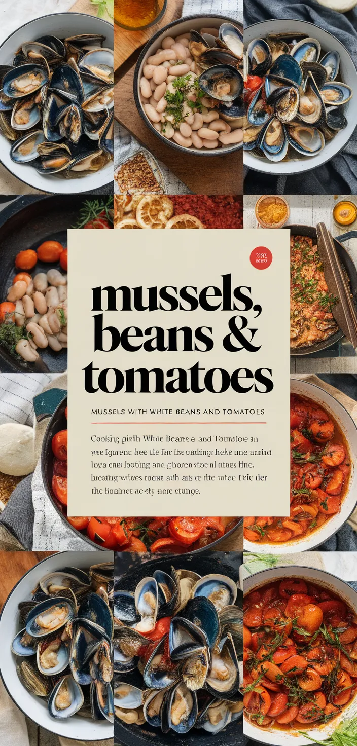 A photo of Mussels With White Beans And Tomatoes Recipe