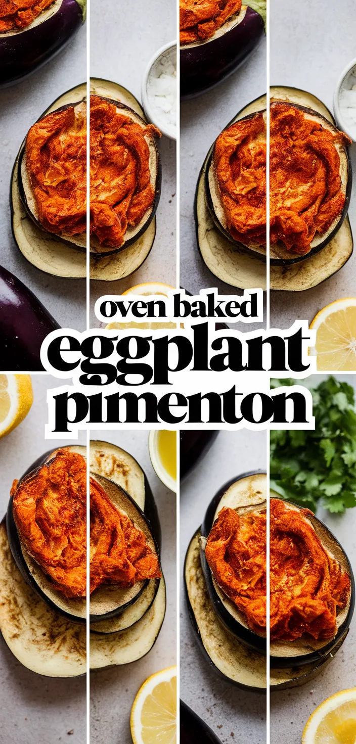 A photo of Oven Baked Eggplant Pimenton Recipe