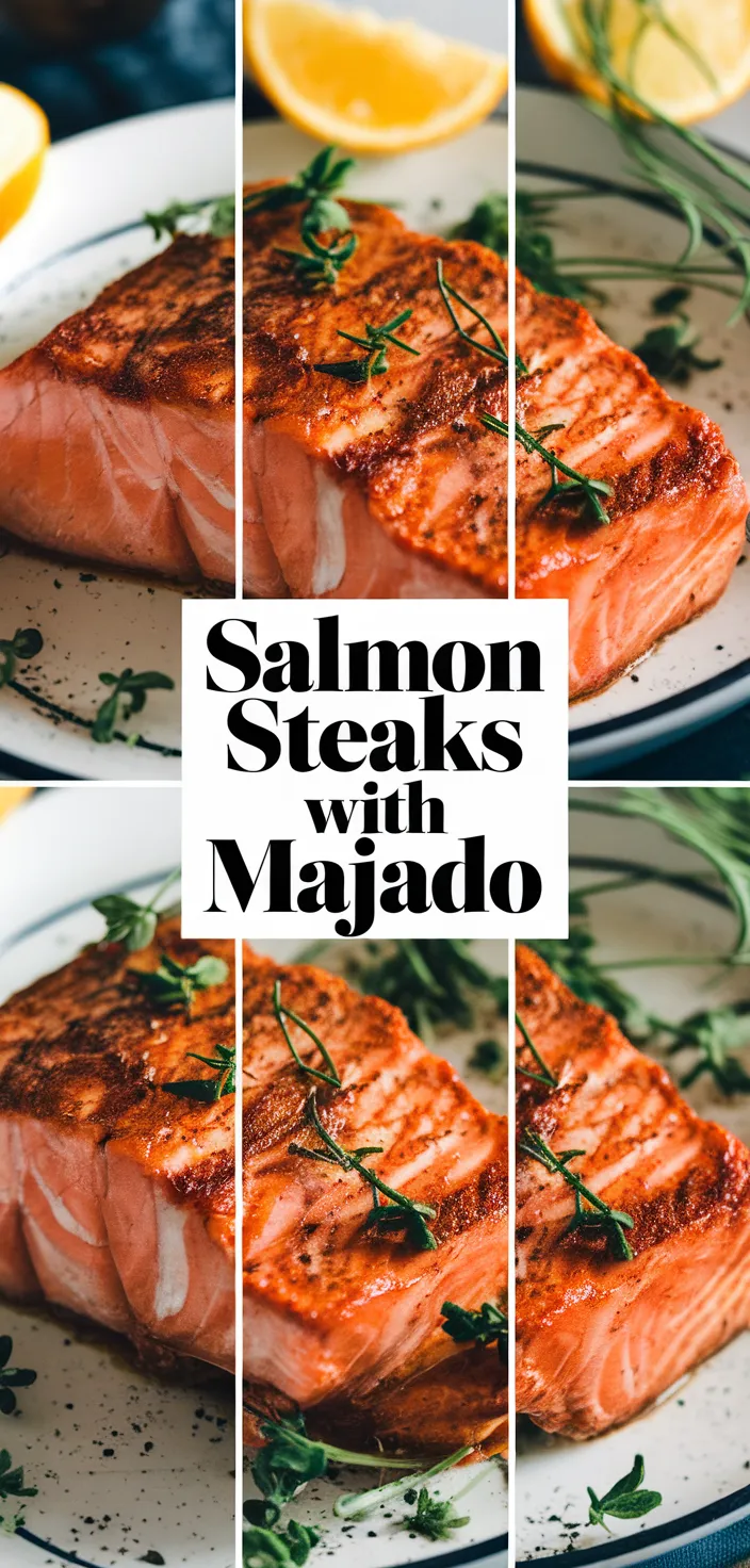 A photo of Salmon Steaks With Majado Recipe