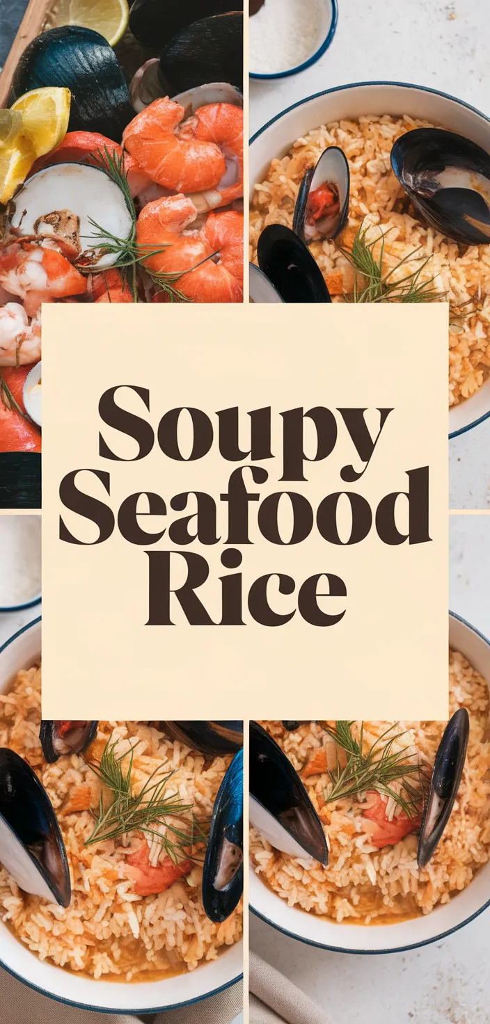 A photo of Soupy Seafood Rice Recipe