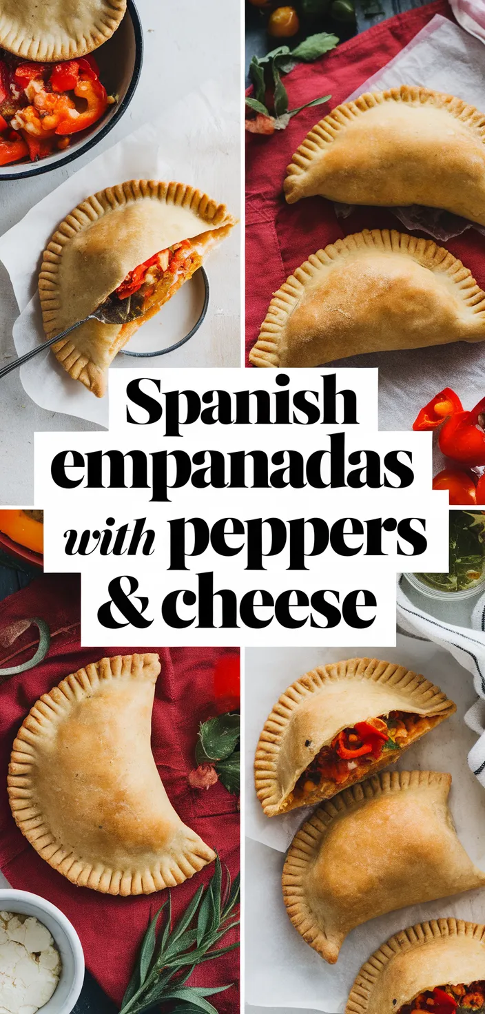 A photo of Spanish Empanadas With Roasted Peppers Goat Cheese Recipe