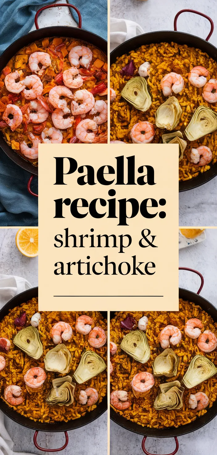 A photo of Spanish Paella Recipe With Shrimp Artichoke Hearts