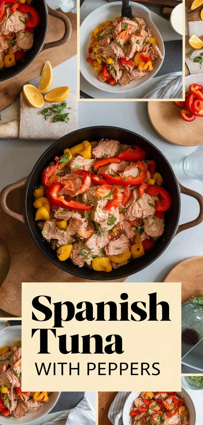 A photo of Spanish Tuna With Peppers And Onions Recipe