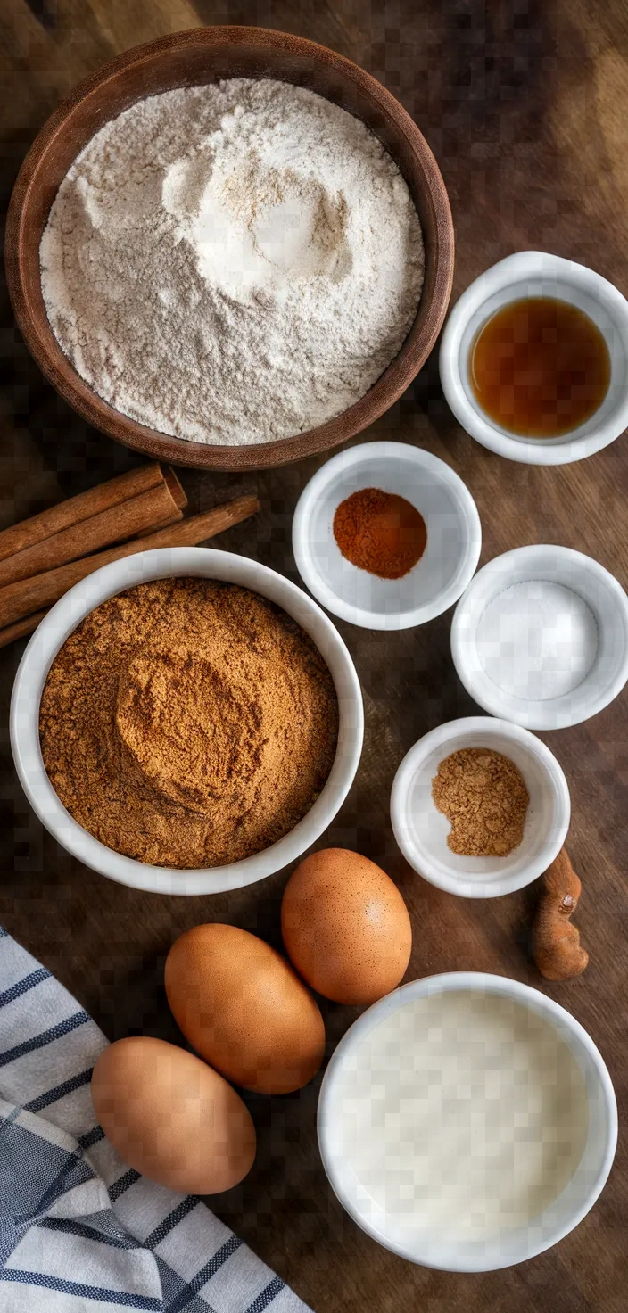 Ingredients photo for Gingerbread Layer Cake Recipe