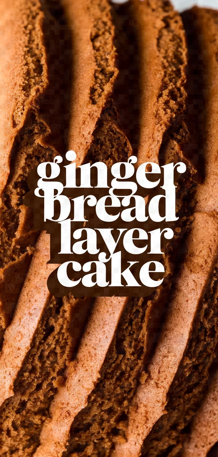 Gingerbread Layer Cake Recipe