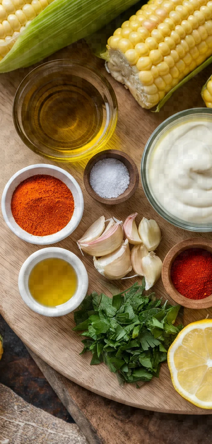 Ingredients photo for Grilled Corn Nora Allioli Recipe