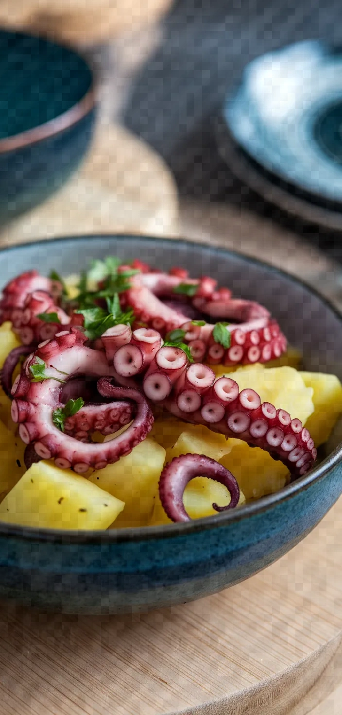 Ingredients photo for Octopus With Potatoes Recipe