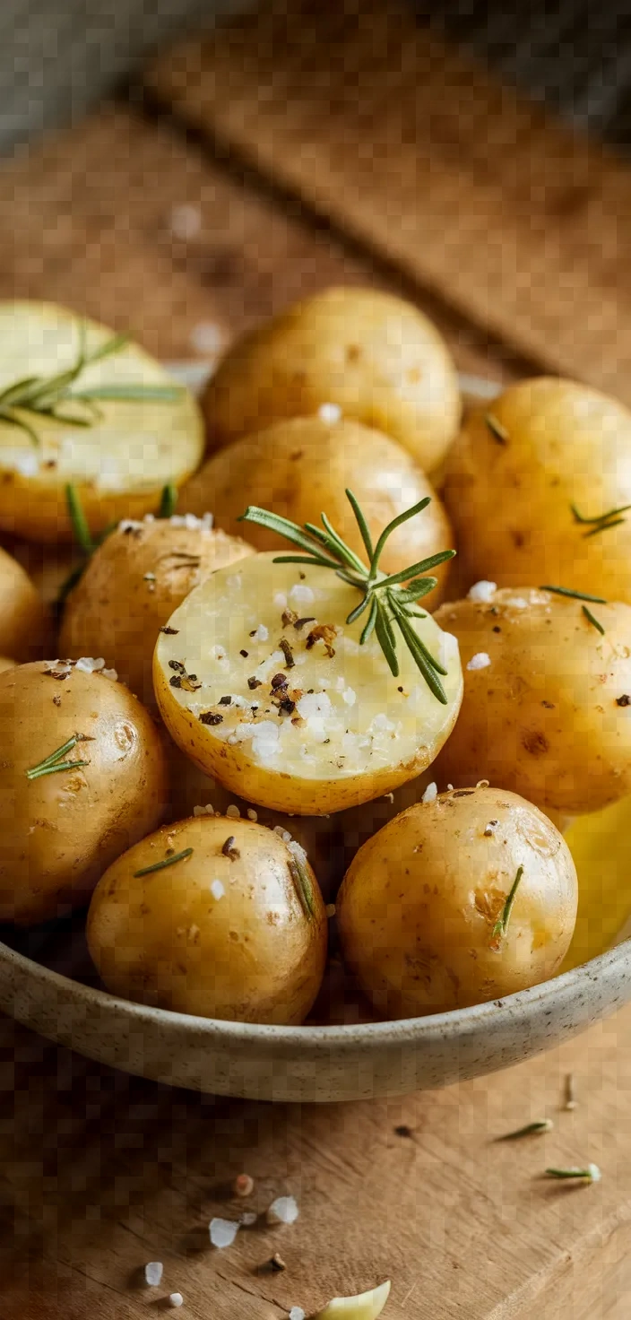 Ingredients photo for Oven Roasted Baby Potatoes With Sea Salt Rosemary Recipe