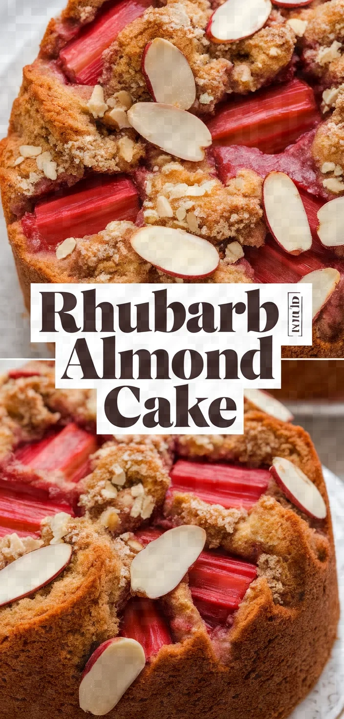 Rhubarb Almond Cake Recipe