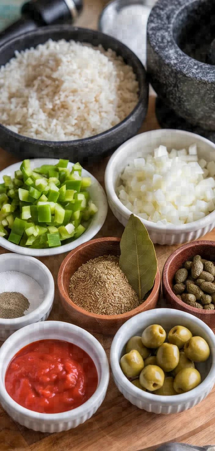 Ingredients photo for Rice Cuban Style Spanish Way Recipe