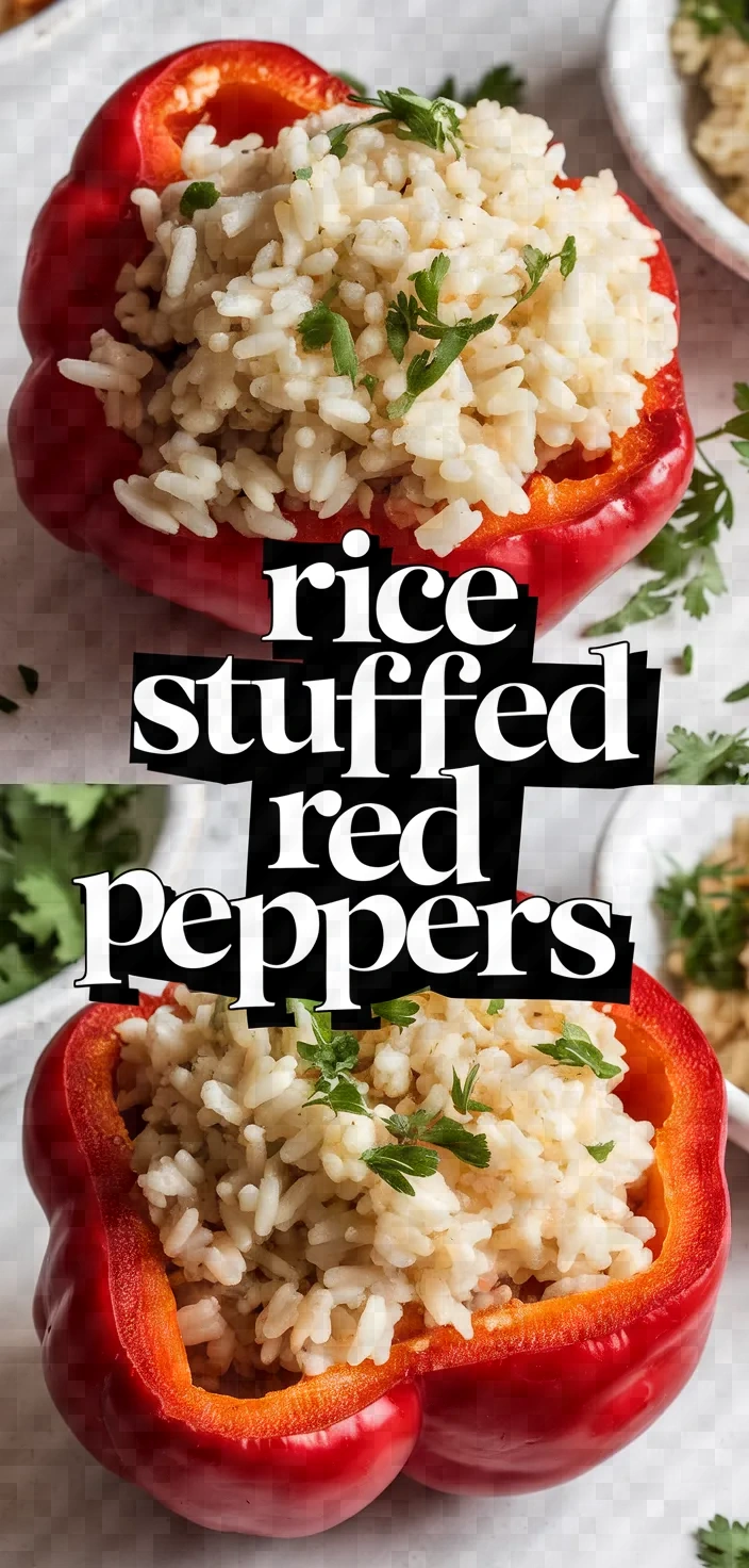 Rice Stuffed Red Peppers Recipe