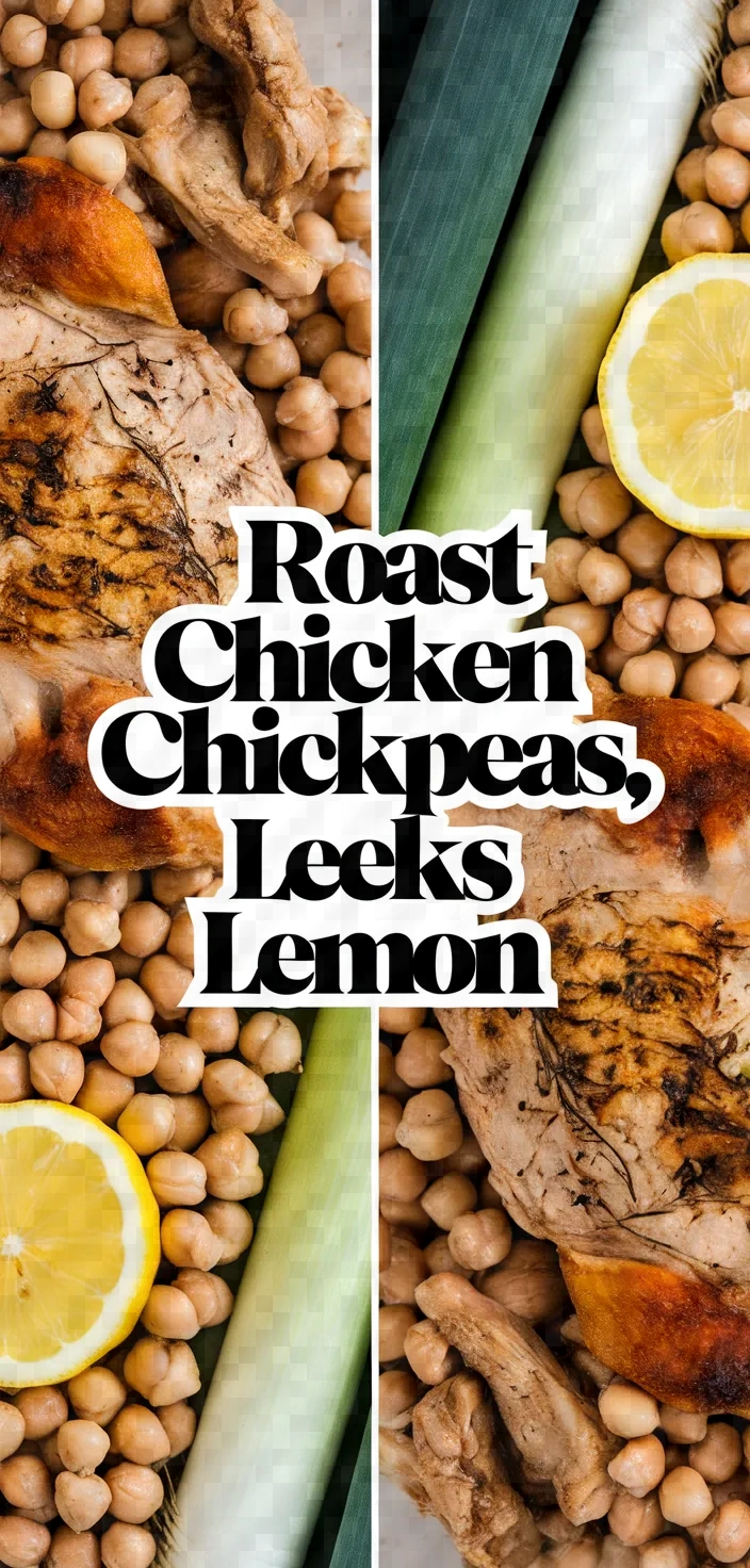 Roast Chicken Chickpeas Leeks Lemon Recipe