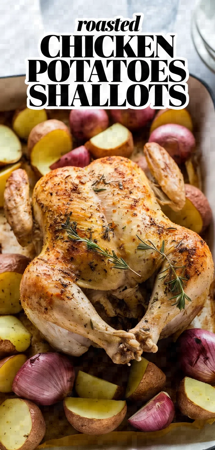 Photo of Roasted Chicken Seasoned Potatoes Shallots Recipe