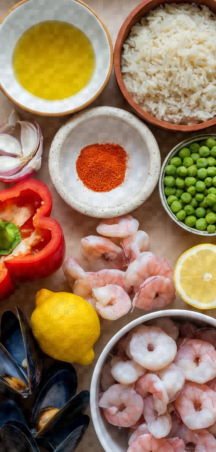 Ingredients photo for Seafood Paella Made Famous By You Recipe