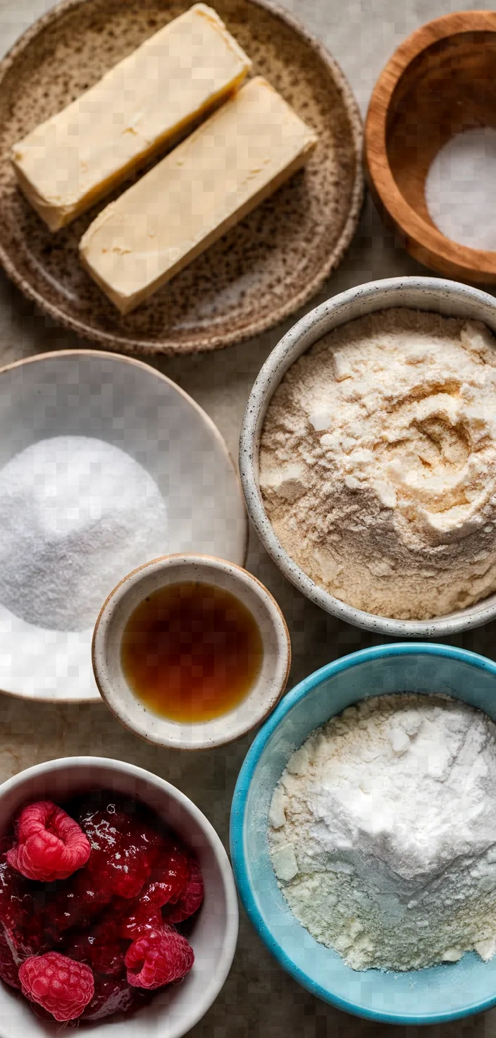 Ingredients photo for Shortbread Sandwich Cookies Recipe