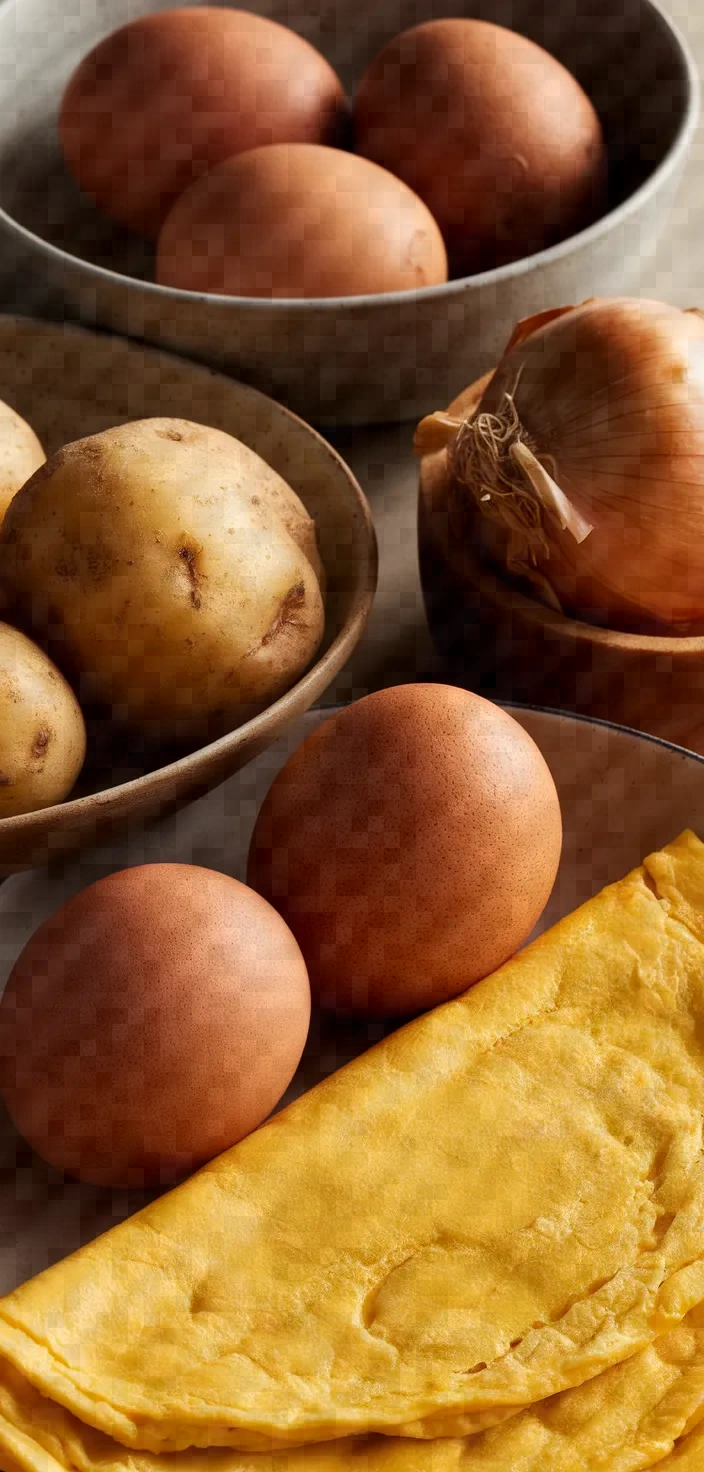 Ingredients photo for Spanish Omelet Tortilla Espanola Recipe