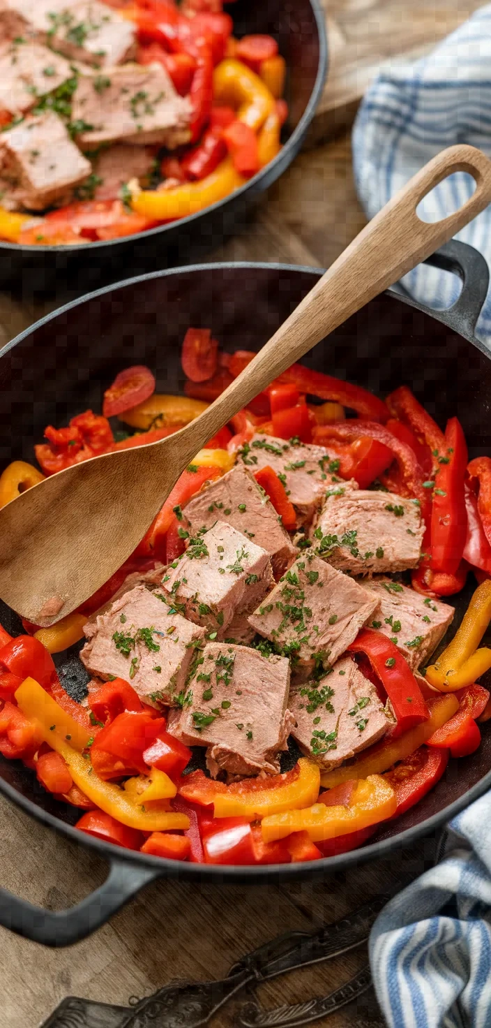 Spanish Tuna With Peppers And Onions Recipe