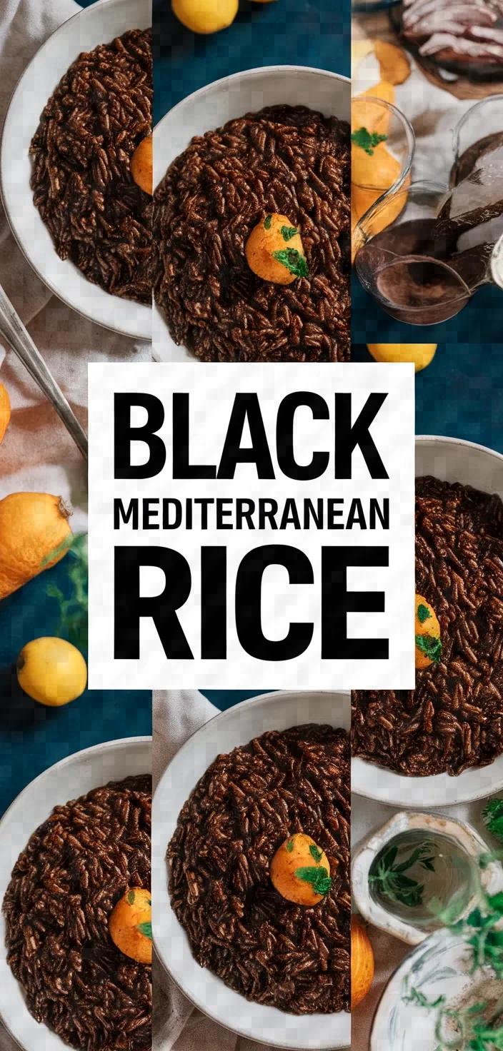 A photo of Black Mediterranean Rice Recipe