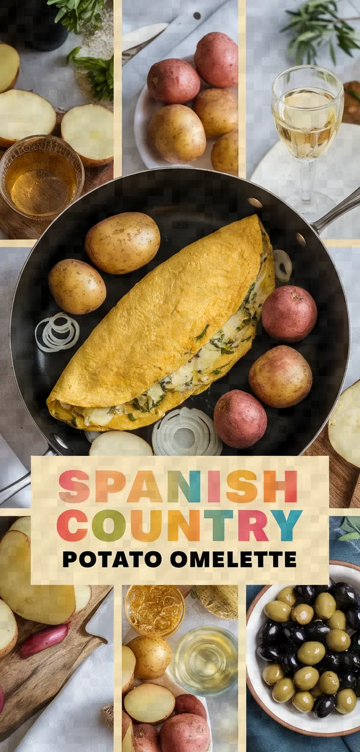 A photo of Country Style Spanish Potato Omelette Recipe