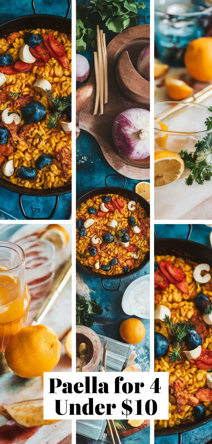 A photo of Making A Spanish Paella For 4 People For Under 10 Recipe