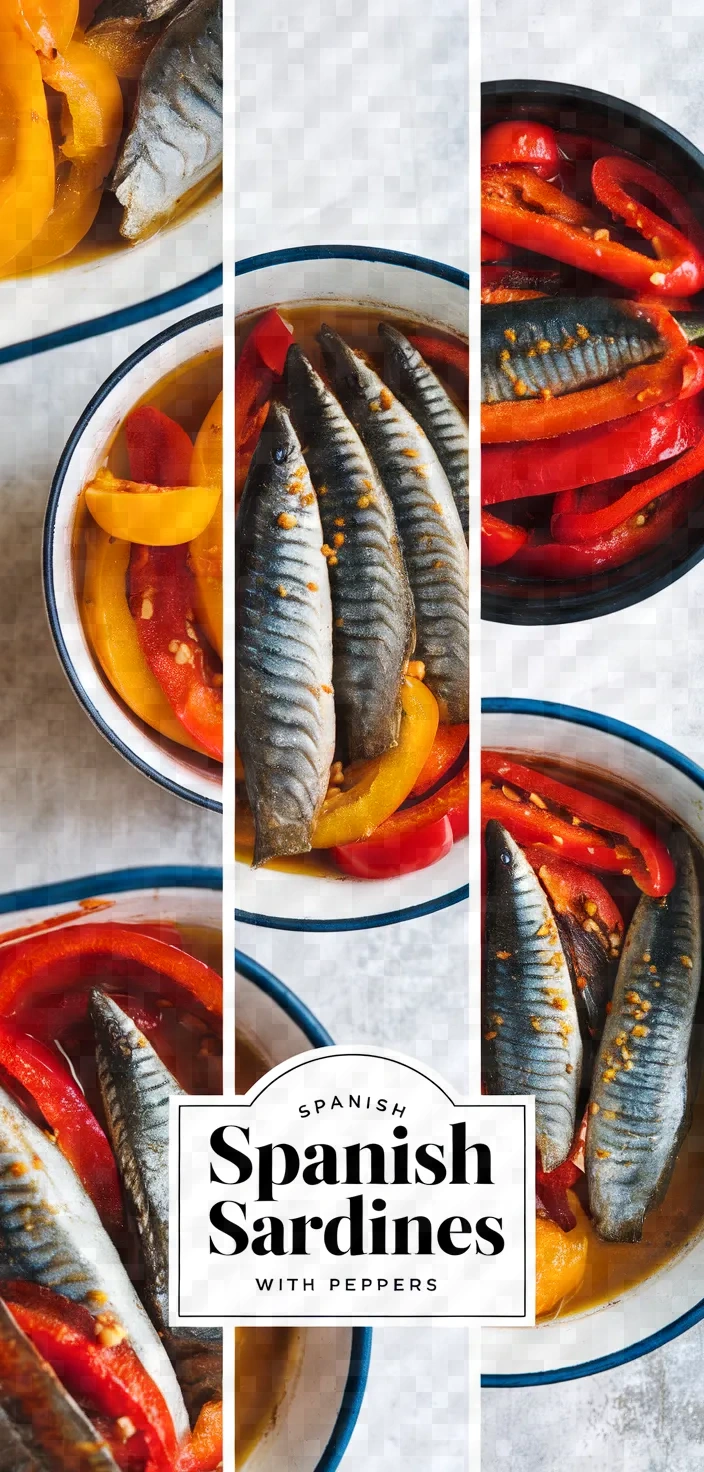 A photo of Spanish Canned Sardines With Marinated Bell Peppers Recipe