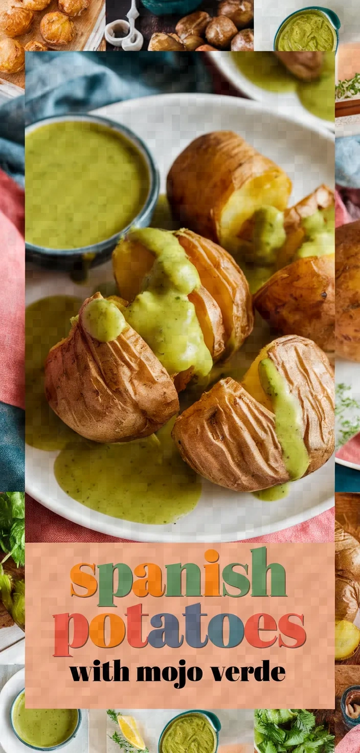 A photo of Spanish Wrinkled Potatoes With Mojo Verde Recipe