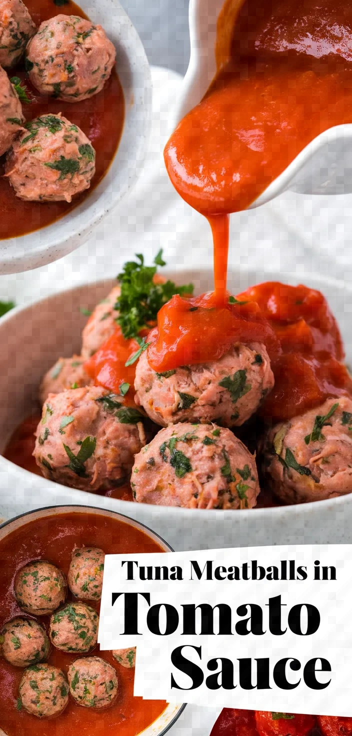 A photo of Tuna Meatballs In Spanish Tomato Sauce Recipe