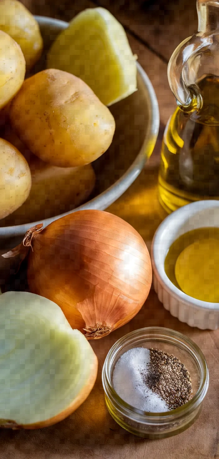 Ingredients photo for Country Style Spanish Potato Omelette Recipe