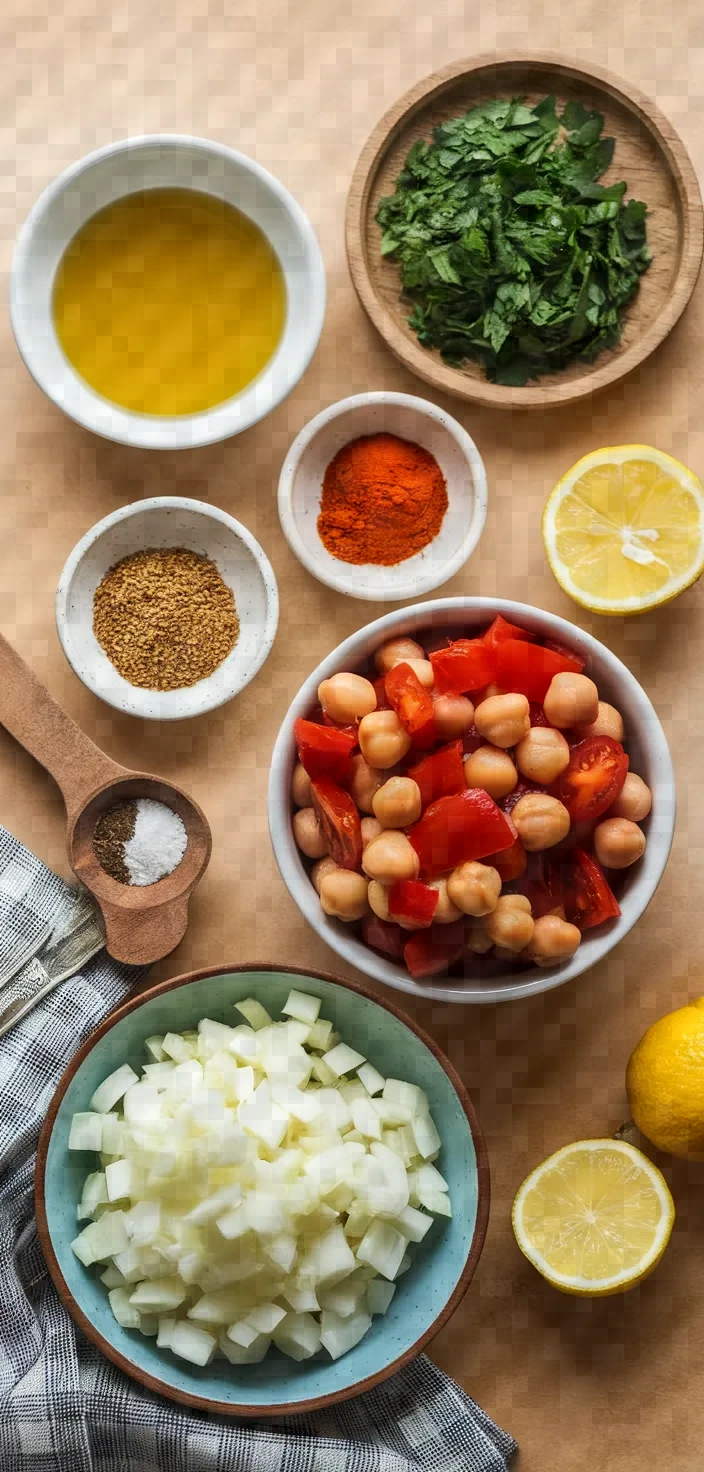 Ingredients photo for Moorish Spiced Spanish Garbanzo Beans Recipe