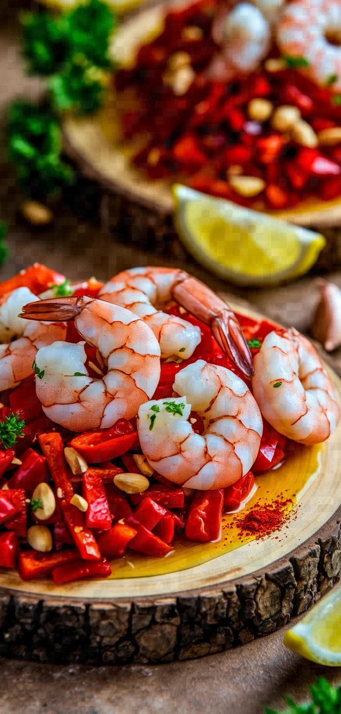 Ingredients photo for Seared Spanish Shrimp With Romesco Sauce Recipe