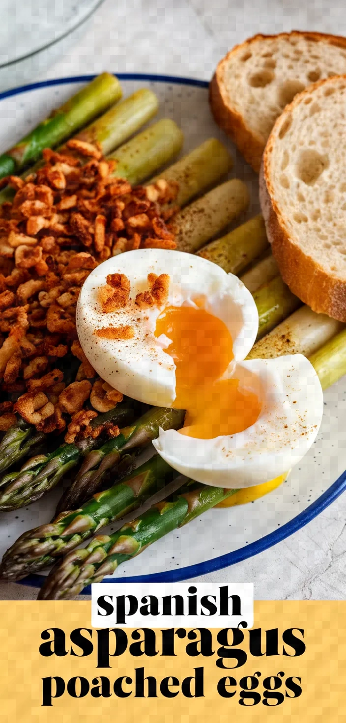 Spanish Asparagus With Poached Eggs Recipe