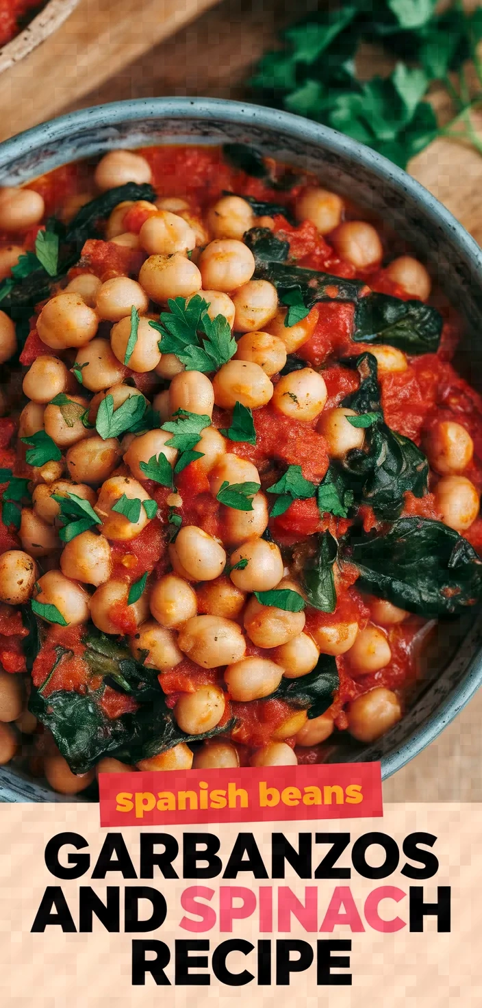 Spanish Beans Garbanzos Con Espinacas Recipe